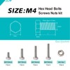 GuoYomm M4 x 20mm 30mm 40mm 50mm Hex Head Bolts