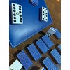 Domino Profesional Rombos Plata Azul