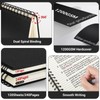EUSOAR Hardcover Spiral Notebook, 6 Pack A5 5.5"x 8.3", 5