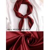 Onllh 100% Mulberry Silk Scarf for Women Hair Lightweight Square
