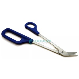 PREMIUM INSTRUMENTS Micro Toothing Scissors 8" Angled End 1.5" Universal Ergonomic Instruments