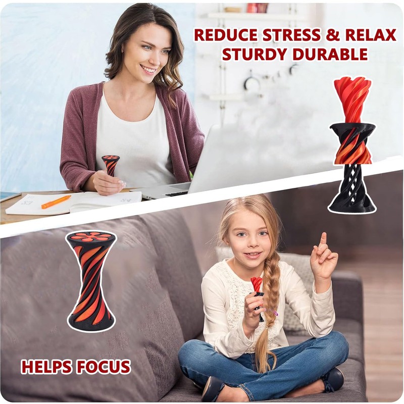 Impossible Pyramid Passage Sculpture 3D Printed Spiral Cone Toy Mini