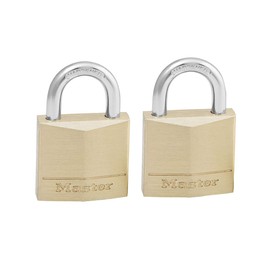 Master Lock 130T Solid Brass Body Keyed Alike Padlocks, 30 mm Size (Pack of 2)