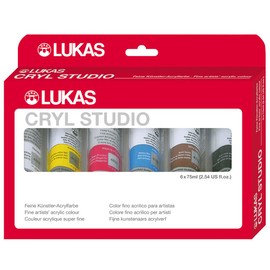 LUKAS Cryl Studio Acrylic Paint Set 6 x 75ml