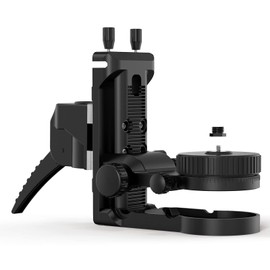 Huepar LP36M-S Laser Mounting Bar Bracket, Ceiling Clamp Adjustable Magnetic Holder with Adjustable Clip, 360° Adjustable Bracket with 1/4"-20 Male Thread and 5/8"-11 Thread Adapter LP36M-S