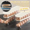 XWCHASA Rolling Egg Holder, 2-layer Egg Holder Storage, Egg Storage