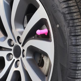 Funny Valve stem caps| Hilarious Tire Accessories with Weatherproof Durability | Universal Fit for Cars/Motorcycles/Bicycles | Upgrade Your Wheels with Personality(4pcs Red)