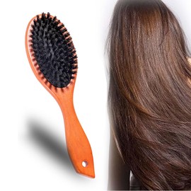 XOUDKE Boar Bristle Brush, Magic Volumer Hair Brush, Boar Bristles for Thick Fine Hair, Professional, Antistatic, Reducing Hair Breakage and Frizzy Hair Comb