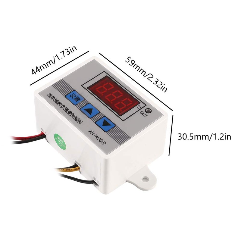 2PCS XH-W3002 Digital Temperature Controller -50 to 110 °C Programmable