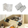 sunnates 4 PCS Three Fold Retro Hinge Chest Hinges Hardware