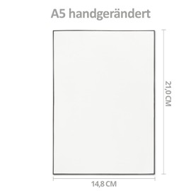 NEUSER PAPIER 25 x Mourning Paper Sets DIN A5 with Very Elegant Lined Envelopes DIN C6 - Both with Handmade Black Border - Writing Paper for Condolence