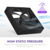 F140P - 140mm Static Pressure Fans - Single - Black