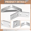 MorningRo 8 Pcs 45 Degree Angle Bracket Fitting for 1-5/8
