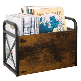 YINMIT Magazine Holder, Magazine Rack Floor, Magazine Storage Basket, Folder Organizer Bin for Books, Newspapers, Tablets