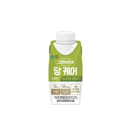 Jeong Sik Pum [정식품]그린비아 당케어 곡물맛 균형영양식 200mlx6팩 [Jeongsi Food] Green Via Sugar Care Grain Flavor Balanced Nutritional Food 200ml x 6 Packs