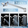 FEELSO High Pressure Rain Shower Head with handheld combo,11" Extension
