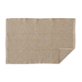 DII Woven Recycled Yarn Rag Rug Collection Miniature Diamonds, 2x3', Stone