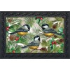 Briarwood Lane Winter Chickadees Doormat
