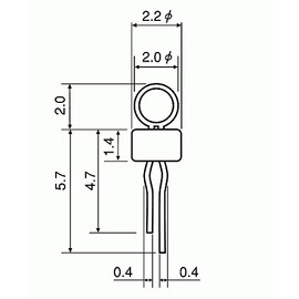 サンハヤト オシロプローブ用チェック端子 赤 SLC-33-GR