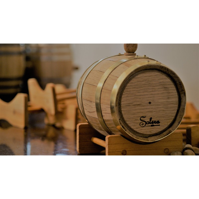 American Oak Barrel - Galvanized Steel Hoops - 5 liters