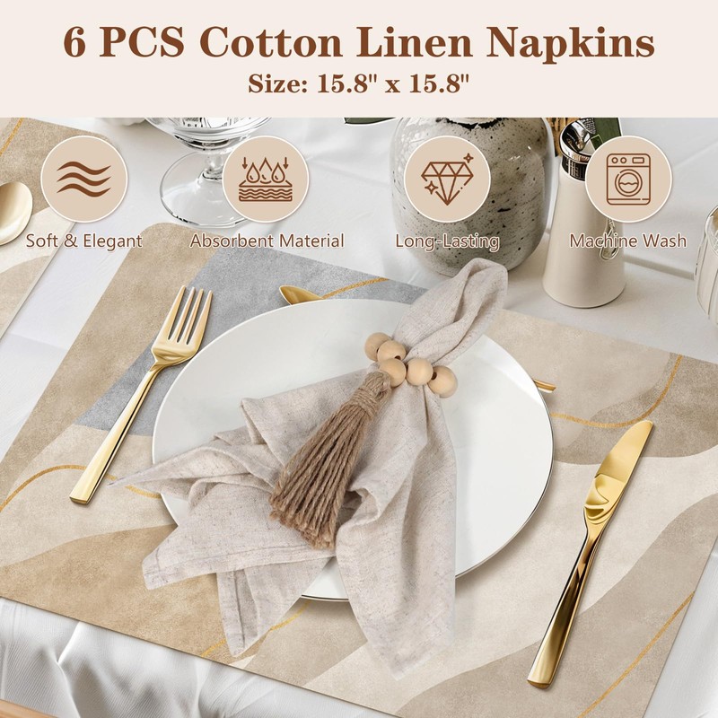 85 Pcs Boho Table Runner Set, Cheesecloth Table Runner, Round