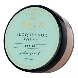 TEIA Cosméticos Naturales Bloqueador Facial En Polvo Spf 30 Teia Cosméticos Tono Medio