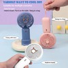 XDAMORSP-Rechargeable Handheld fan with 3 Speeds,2000mAh USB Portable Mini Fan