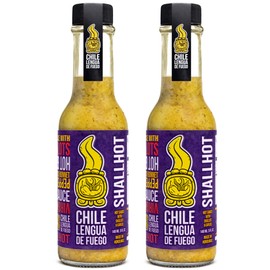 Shallhot Hot Sauce – 2-Pack Creamy Shallot, Garlic & Olive Oil Blend – Medium Heat Award-Winning Artisan Chili Sauce from Honduras – Umami-Rich Gourmet Flavor Set