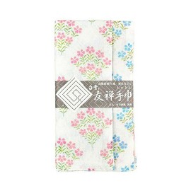 Shirayuki Dish Towel, Shirayuki Yuzen Hand Towel, Large Handkerchief, Tea Towel, Reversible (Nadeshiko, Pink, Blue)