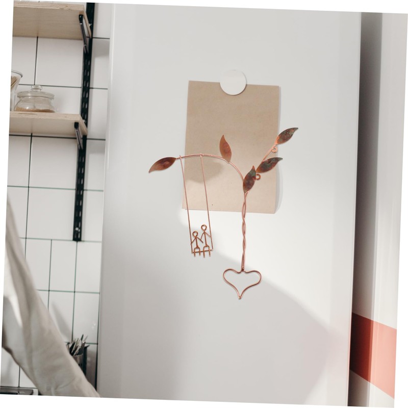ORFOFE Unique Metal Wall Sculpture Heart Swing Art for Mother's