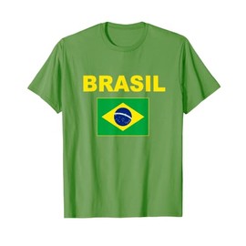 Bandiera Brasile Brazil Bandeira Uomo Donna Flag Brasil Maglietta