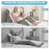 Kingfun 4pcs Orthopedic Bed Wedge Pillow Set for Post Surgery,