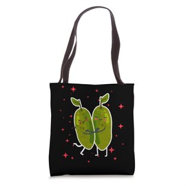 Cute Curuba Couple Hugging Curuba Fruits Tote Bag