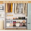 KEETDY 3-Tier Long Shoe Rack for Closet Metal Shoe Organizer