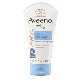 Crema hidratante para tratamiento de eczema en bebés de la marca Aveeno , 101845, Baby Eczema Cream, Ivory, 1, 1