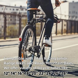 CalPalmy 28’’ x 1.75/1.95/2.125 Road/Mountain Bike Replacement Inner Tubes Schrader Valve 32mm for Road Bikes with Tire Size of 28’’ (2 Inner Tubes)