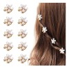 TO 10 Clips De Garra Pelo Con Perlas Pequeñas Diseño