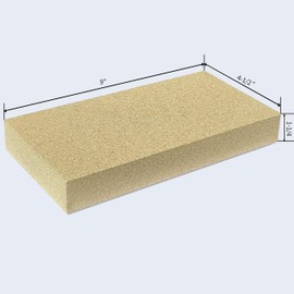 Protalwell Woodstove Firebricks, Upgrade Fire Bricks Replacement for US Stove FBP6, Size 9" x 4-1/2" x 1-1/4", 6-Pack