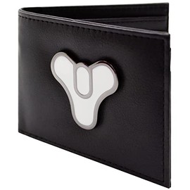Tricorn The Traveller Metal Badge Emblem Wallet Bi-Fold ID & Card Holder, Black