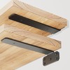 SKYSEN 6 Pack 10" Floating Shelf Bracket, Shelves Brackets, Wood