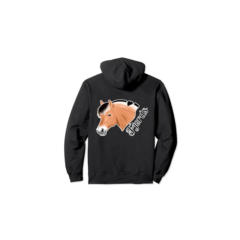 Norwegian Fjord Horse for Fjords dark rider Pullover Hoodie