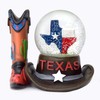 Texas Globo de nieve para sombrero y bota