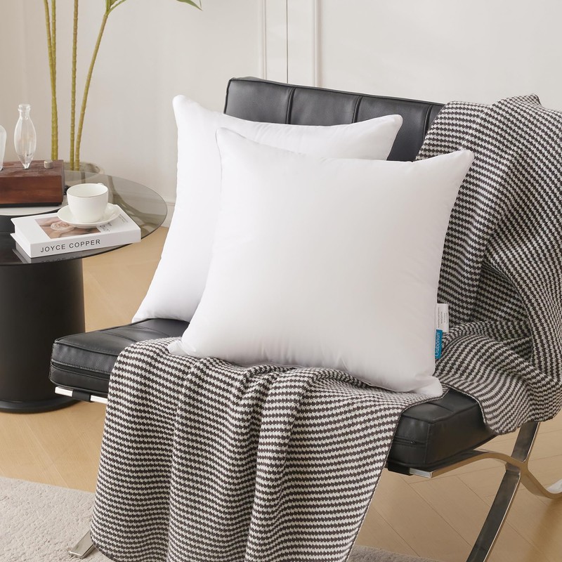 Oubonun 28 x 28 Euro Pillow Inserts with 100% Cotton