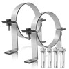 2 Pcs 6 Inch B Vent Wall Strap Round Gas