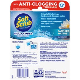 Soft Scrub DuoCubes In-Tank Toilet Cleaner, 2ct, Sapphire Waters (7 Pack)