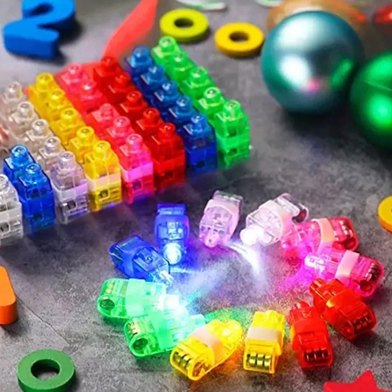 100pz Anillos Laser Led Multicolor Fiesta Neon Carnaval Boda
