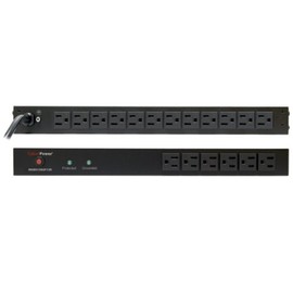 CyberPower RKBS15S6F12R 15A 18-Outlet 1U RM Rackbar Surge Suppressor