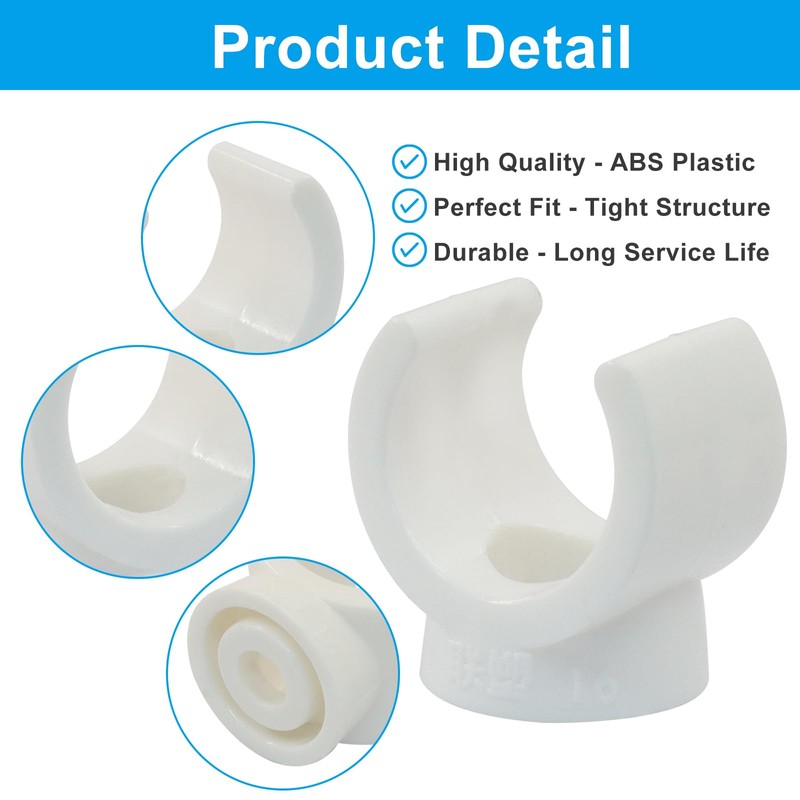 Seimneire 1/2 Inch PEX Clip U Pipe Hangers Clamps, White