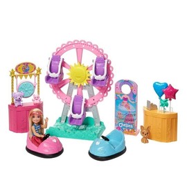 Unbranded Club Chelsea Carnival Playset with Blonde Small Doll, Spinning Ferris