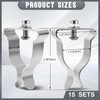 Tandefio 15 Sets Window Well Cover Clips Outside 2.36'' x